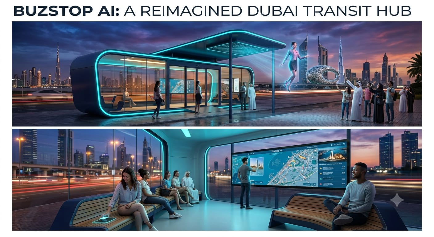 BuzzStop AI reimagined Dubai transit hub
