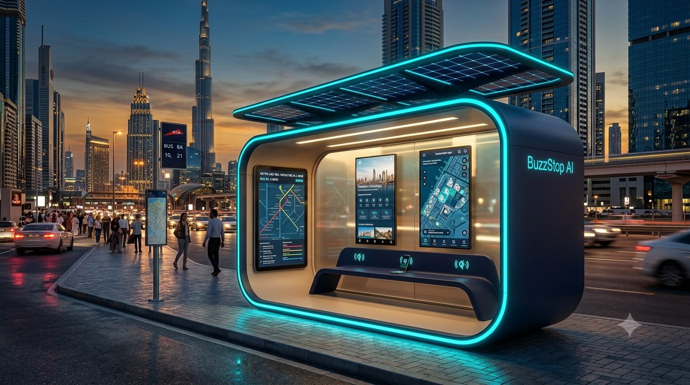 Pod exterior at night